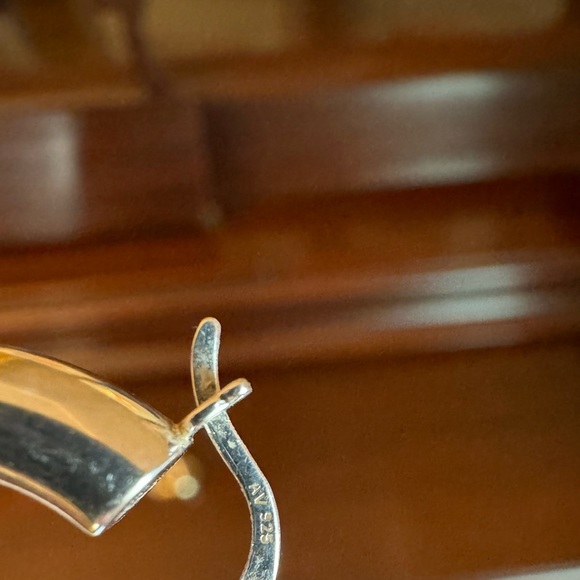 Penelope Double Hoop Earrings : Argento Vivo - Picture 6 of 8